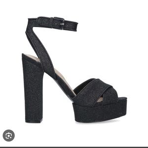 ALDO disco platform glitter heels